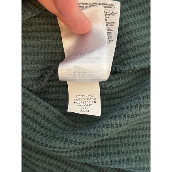 Gap Relaxed Waffle-Wedge Mockneck T-Shirt - Picture 8 of 8